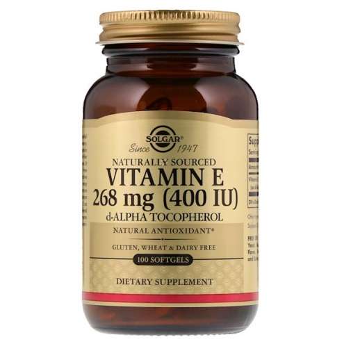 SOLGAR Vitamín Е 268 mg (400 IU), 100 kapslí